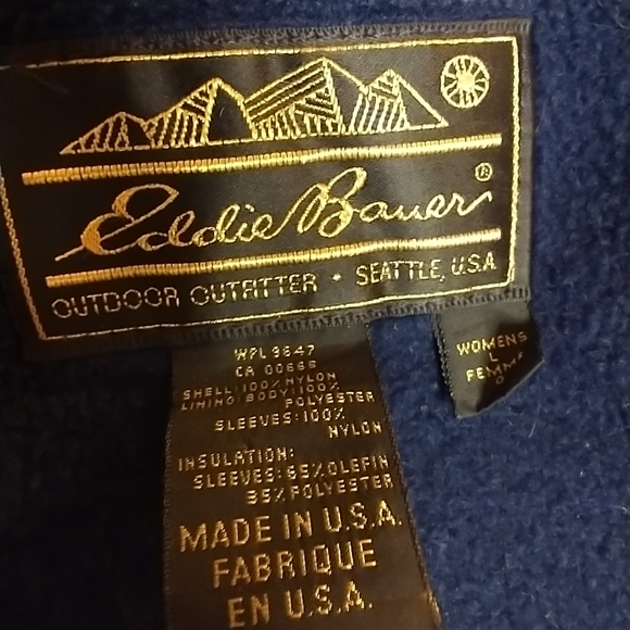 Vintage Eddie Bauer Ski Jacket LARGE - Picture 8 of 9